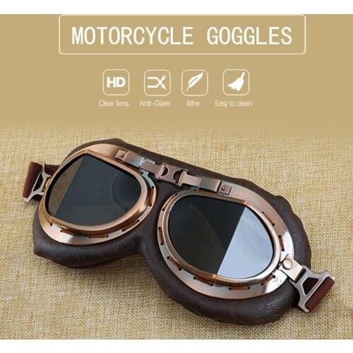 Motorcycle anti-glare windproof off-road racing glasses retro men and women fashion safety glasses eye protection goggles