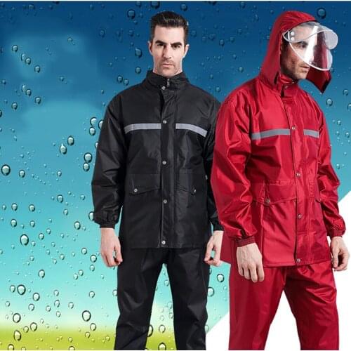 Outdoor Motorcycle R Rain Coat Men Suit Aincoat Poncho Waterproof Cover Cape Gear Abrigo Hombre Impermeable Rain Wear B50