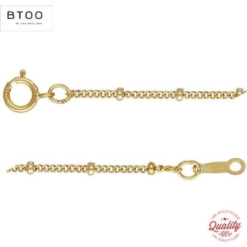 Real 14K Gold Filled Satellite Chain Chain Necklace 1.3MM Bead Chain Necklace Gold jewelry Minimalist Gold Filled Women Jewelry