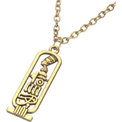 2020 Arabic Golden Egyptian Pharaoh Retro Pendants Necklace For Women Egyptian Pharaoh Pendant Chain Necklace Dropshipping