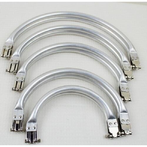 12.5/16.5/18/20/23cm Bag Frame For Purse Semi Circle Metal Aluminium Frame Craft Clutch Bag Frame DIY Classical Pouch Hardware