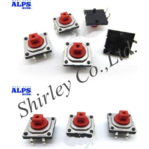 100% NEW Original SKQEACA010 touch button switch 12*12*7.3h dust 10 million times the life 12X12X7.3MM