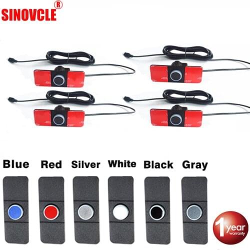 SINOVCLE Car Parking Sensor 16mm 4 Pcs Black Red Blue Silver White Gray Color for Parking Monitor Reverse System