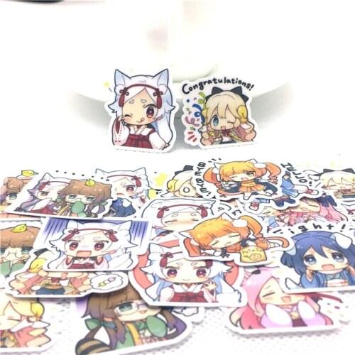 40 Pcs Anime young men and women paper Sticker Decal For Phone Laptop Bicycle Notebook Backpack Kids Toy stickers scrapbooking