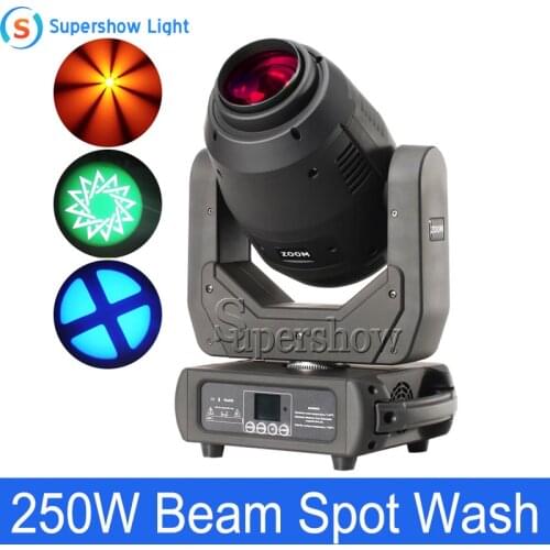 Rotating Spot Beam DMX512 Gobe 250W 8 Gobos LED Moving Head spot zoom Light 250W Led Moving Spot Light