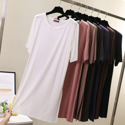 Womens Soild Nightgowns And Sleepshirts Sleepwear Mini Casual Sleep Shirt Dress Short Sleeve Loose Summer Nightwear Sleepdress