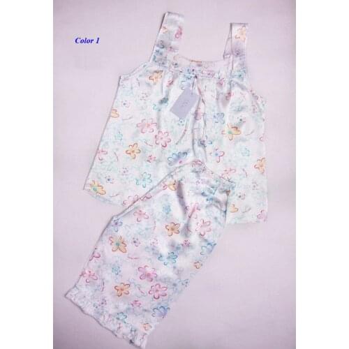 100% natural silk female print pajamas set,100% silk print vest shorts women sleepwear set,with gift mask