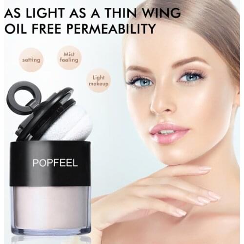 1pcs 3 Colors Loose Powder Natural Long Lasting Waterproof Brighten Matte Oil Control Concealer Powder Makeup Cosmetics TSLM1