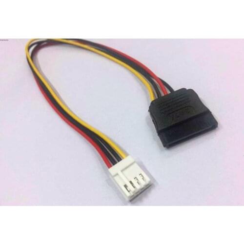 10pcs 4pin Female Plug to SATA Female Plug, 15pin Cable to 4pin Power Cable