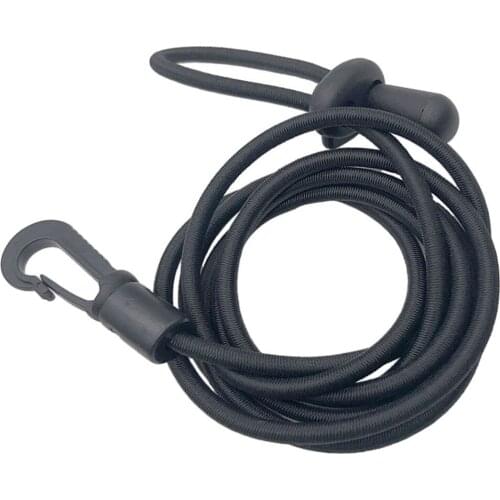 2xKayak Paddle Leash Boat Fishing Rod Safe Cord Holder Black