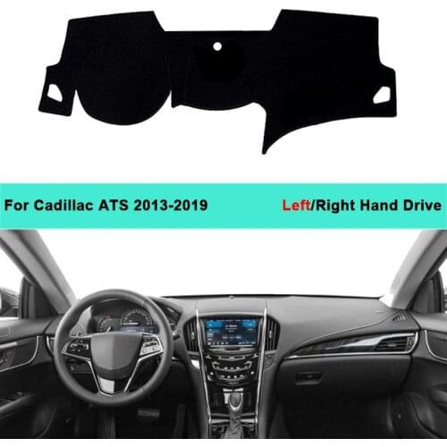 2 Layers Car Auto Dashboard Cover Carpet Cape For Cadillac ATS 2013 2014 2015 2016 2017 2018 2019 Dash Mat Dashboard Pad Anti-UV