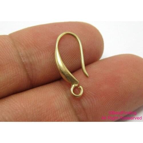 30pcs Brass Earrings hooks findings 18mm Raw brass Earrings wires R242