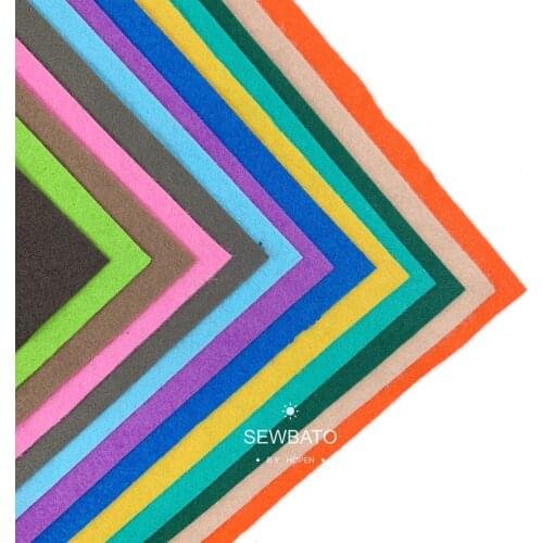 45/90*90cm Non-woven Childrens Diy Handmade Fabric Non-woven Fabric Kindergarten Color Felt Hairpin Making Fabric