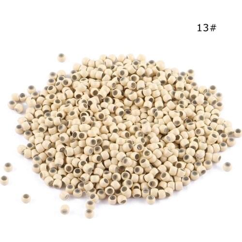 5 000 2.9x1.6x2.0mm Copper Silicone Nano Micro Link Tube Ring for Wig Hair Extensions Lined Beads Salon Tools Nanometer