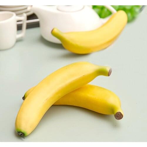 5pcs 20cm long artificial fruit Plastic Fake Fruit artifical banana&artificial plastic fake simulated banana