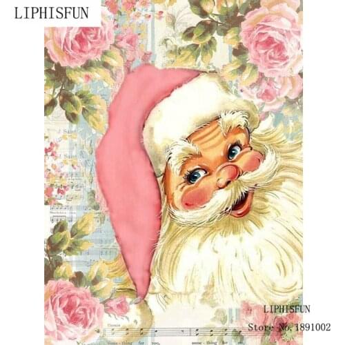 5D DIY Diamond Painting Santa Claus Embroidery Full Square Diamond Cross Stitch Decor