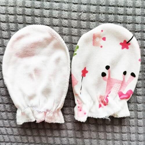 6Pairs New Born Baby Gloves 100% Cotton for Unisex Newborn Infant Mittens Warm Cartoons Anti Scratching Face Glove 3 Months Old