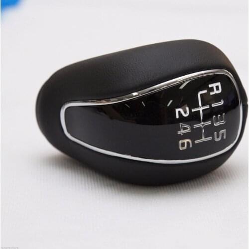 6Speed Genuine For KIA FORTE Cerato K3 2014 Leather Glossy Gear Shift Knob 1Pcs 43711A2300D3B 43711A2300D3B