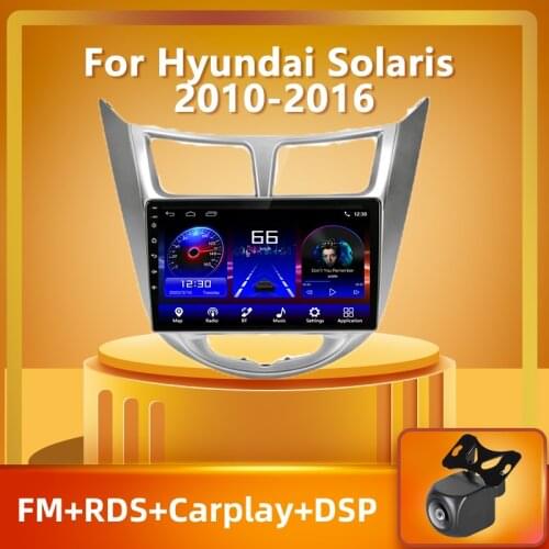 PEERCE For Hyundai Solaris 1 2010 - 2016 Car Radio Multimedia Video Player Navigation GPS Android 10 carplay No 2din 2 din dvd