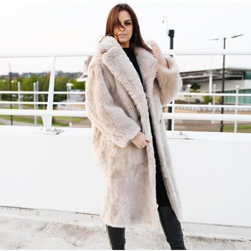 CX-G-T-06B Plus Size Winter Warm Fashion New Real Sheep Wool Fur Winter Jackets Women