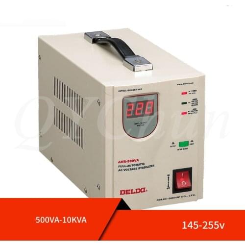 Delixi Voltage Stabilizer Automatic Household AC Regulator TV PC Refrigerator Voltage Regulator AVR-500W