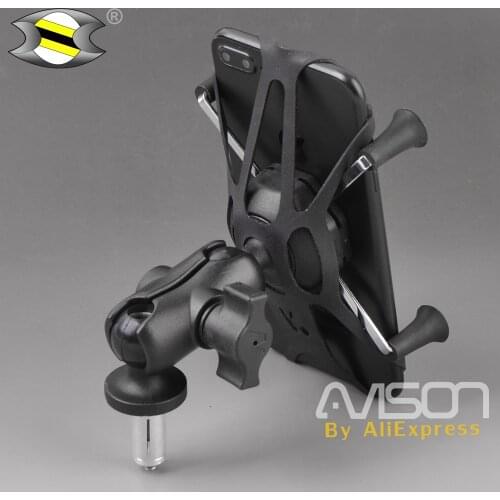 Motorcycle Phone Holder in Fork Stem Mount Bracket for ZX600 / NINJA ZX-6RR ZX-14R ZZR1400 ZX14R ZX6RR