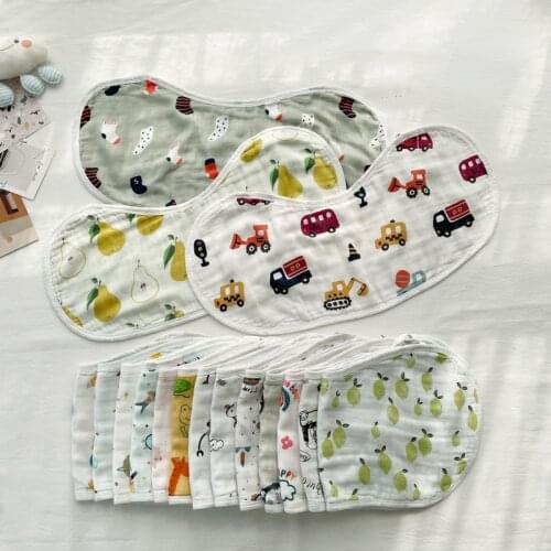 Baby 100% Cotton Six Layers Boy And Girl Stuff Absarbent Burp Cloth Soft Absorbent Gauze Washcloth Burp Cloth Newborn Accessorie