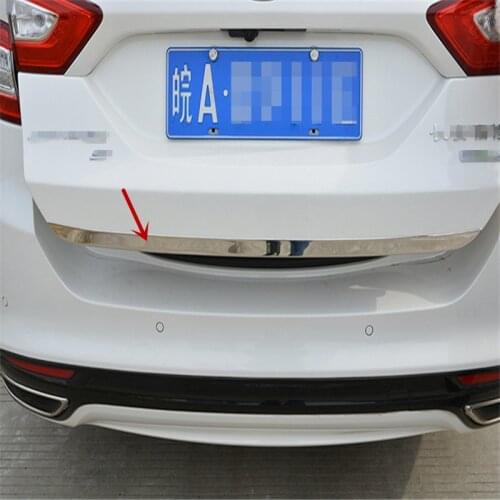 For Ford Mondeo 2014 Stainless Car Rear Trunk Door Edge Side Moulding Cover Trim Car Exterior Accessories Stylilng