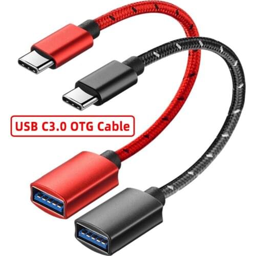 FONKEN Type C Otg USB 3 Adapter 15cm Mobile Phone OTG Cable For Xiaomi Huawei Type-c Adapter Converters USB C Connecter Cable