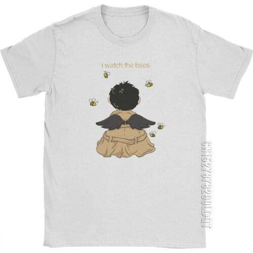 Supernatural T Shirt Spn Brothers Angel I Watch The Bees T-Shirts For Men Fashion Basic Tees 100% Cotton Tops Print