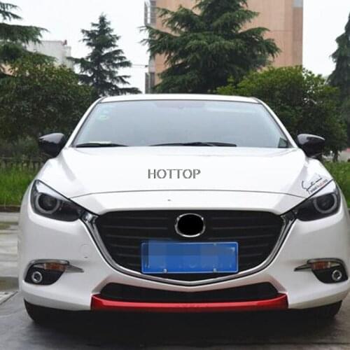HOTTOP car-styling Lower front bumper grille trim decorative body modification highlight bar axela 2017 For Mazda 3