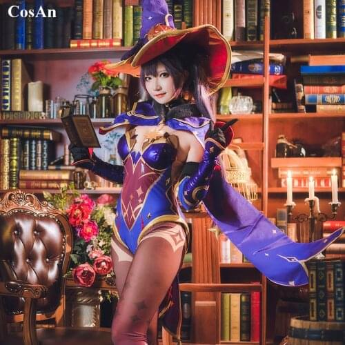 Hot Game Genshin Impact Mona Cosplay Costume The High Quality Jumpsuits Combat Uniform Female Halloween Party Role Play Clothing