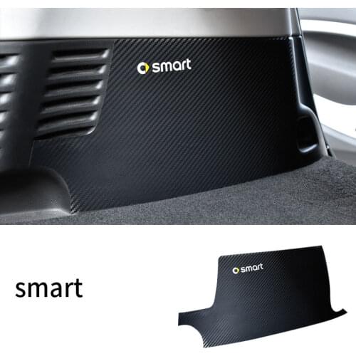 Carbon fiber pattern tail box mat Trunk anti-scratch protection sticker for smart fortwo 453 interior modification