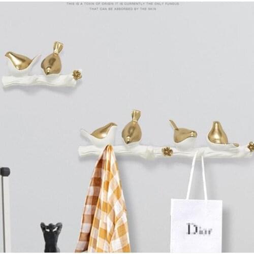 American country creative cute animal bird crafts, wall stickers decorative wall hanging art gifts, coat hooks