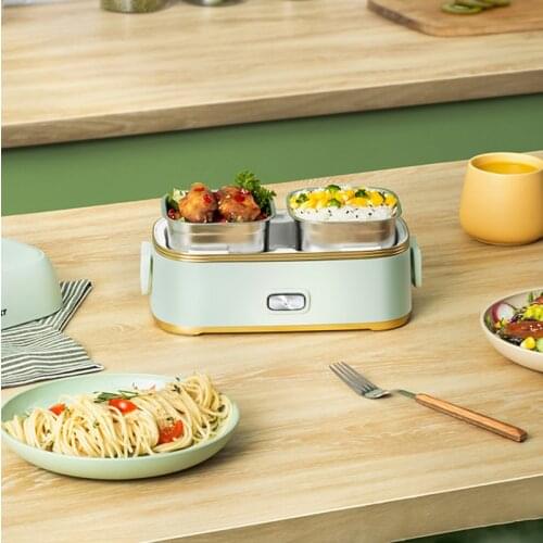 Electric heating Lunch Box Multi Electric Rice Cooker Portable Double layer Cooker For Travel Office Student Kitchen Appliances