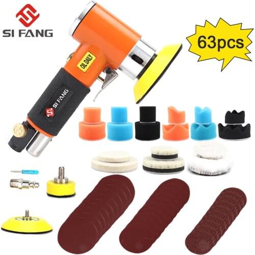 Mini Orbital Air Sander 1/2/3inch Pneumatic Polishing Grinding Machine Air Tools Buffer Dual Action Orbital for Car Polisher