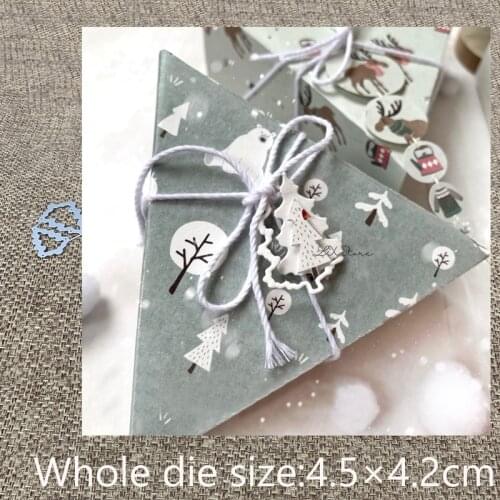 New Design Craft Metal Cutting Die die cuts 2pcs pine tree decoration scrapbook Album Paper Card Craft Embossing die cuts