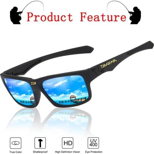 DAIWA Fishing Glasses Mens Outdoor Mountaineering Riding Surfing Skateboard Sunglasses Fashion Color Film Dustproof Glasses