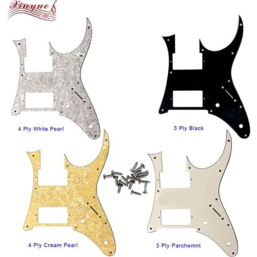 Pleroo Guitar Parts - For 10 hole screws MIJ Ibanez RG750 Guitar Pickguard Humbucker HH Pickup Scratch Plate,many colors