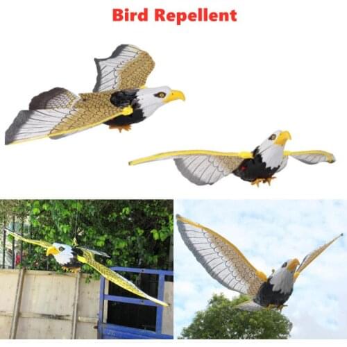 Realistic Bird Scarer Rotating Head Sound Owl Prowler Decoy Protection Repellent Pest Control Scarecrow Garden Yard Repellent