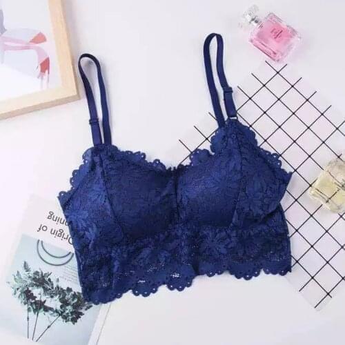 Sexy Summer Women Girls Removable Padded Bra Crop Top Floral Lace Camisole Adjustable Spaghetti Strap Bras Vest Underwear
