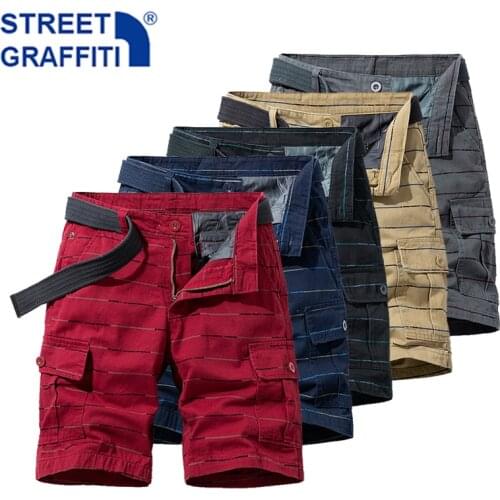 2021 Men Summer New Tactical Cotton Cargo Shorts Men Streetwear Pockets Shorts Men Casual Fashion Loose Camouflage shorts 28-38
