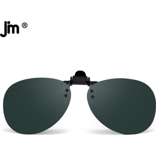 Clip On Sunglasses Pilot Polarized Women Men Filp up Sunglasses for Prescription Glasses UV400
