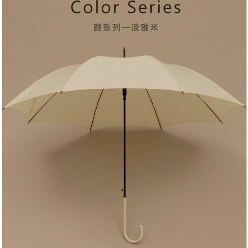 Light Windproof White Umbrella Vintage Women Business Luxury Golf Umbrella Beach Wedding Car Guarda Chuva Rain Gear BY50YS