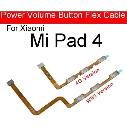 Power Button Switch Volume Button Mute On / Off Flex Cable For Xiaomi Pad 4 Mi PAD 4 MiPad Tablet 4 4G/WIFI Version Repari Parts