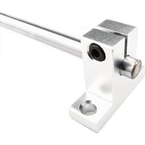1Pcs 3D Printer Rail Support Base Aluminum Alloy Support Seat Guide Rod Bracket Shaft End Flxing Seat SK6-SK25