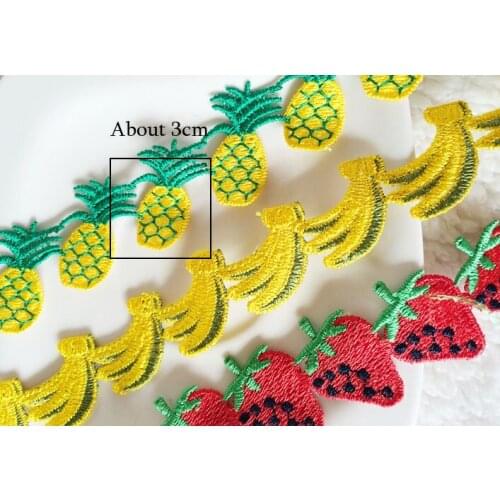 1yards embroidery lace fruits disigns trim qute trimming 3.2cm width laciness Handmade materials,clothing accesory