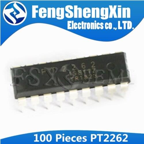 100pcs/lot PT2262 TL2262 Remote Control Encoder IC DIP-18