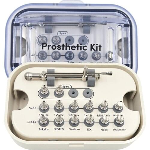 Dental Implant Screw driver Torque Wrench Ratchet 10-70NCM 14 Pcs Screw Driver Universal Restoration Tools Kit