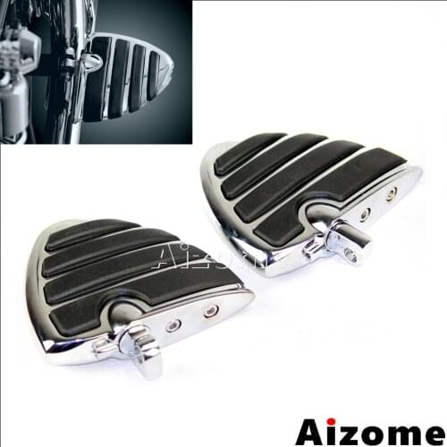 2pcs Aluminum Motorcycle Foot Wing Style Mount For Harley Male Style Footpeg Foot Rest Padal Fits Dyna Sportster Softail Touring